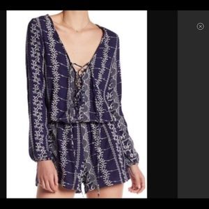 Vintage Havana Shorts romper with long sleeves